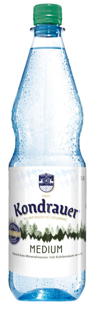 Mineralwasser "Medium" 1,0 l PET-Mehrwegflasche