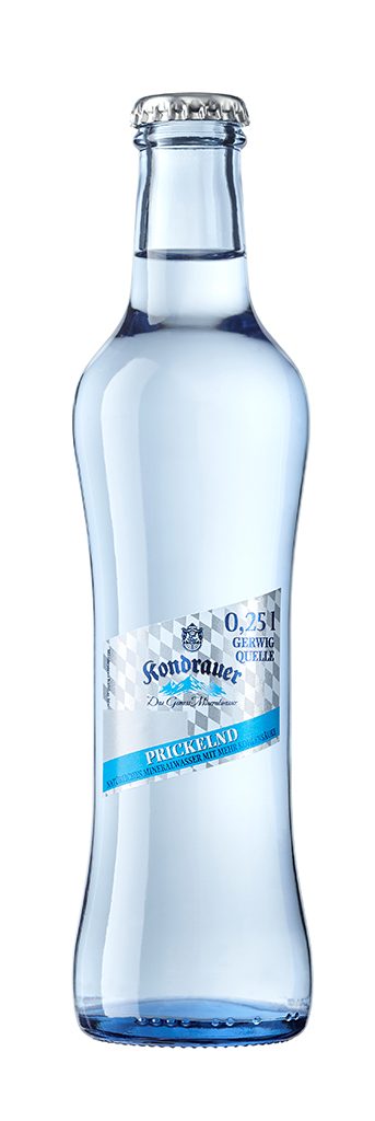 Mineralwasser "Prickelnd" 0,25 l Gourmet-Glasflasche