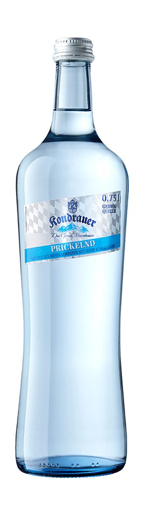 Mineralwasser "Prickelnd" 0,75 l Gourmet-Glasflasche